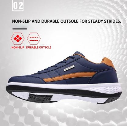 Men's Orthopedic Shoes Support to Reduce Back and Knee Pressure