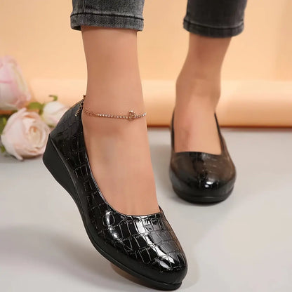 Women's Orthopedic leather shoes, Lightweight, Anti-Slip, Breathable