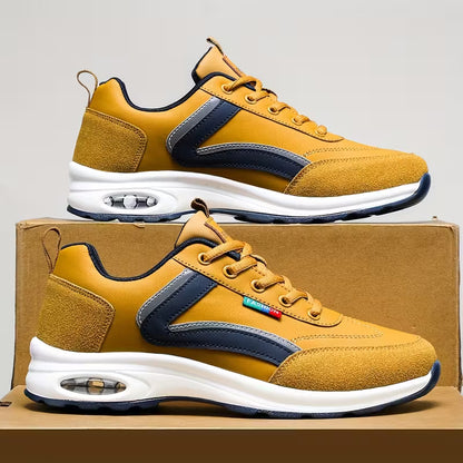 Men's Low-Top Sneakers with Rubber Sole & Traction Tread