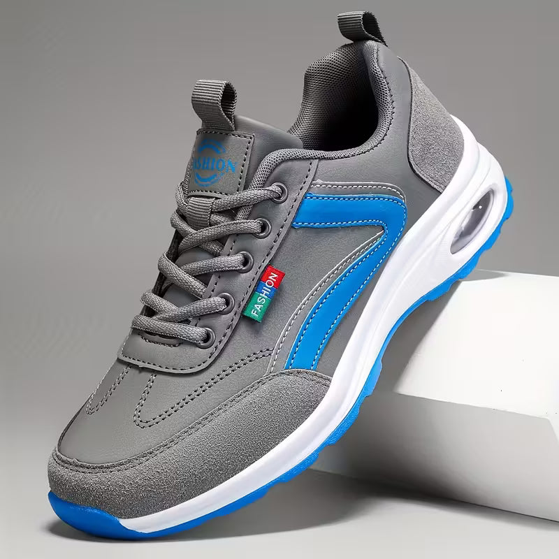 Men's Low-Top Sneakers with Rubber Sole & Traction Tread