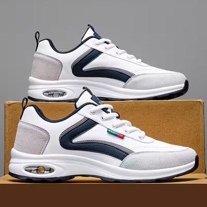 Men's Low-Top Sneakers with Rubber Sole & Traction Tread