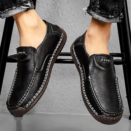 Men’s Orthopedic Leather Slip-On Sneakers