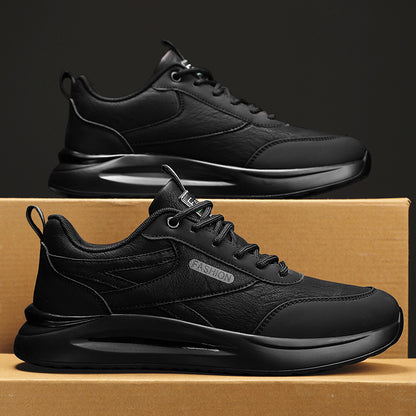 Men’s Non-Slip, Wear-Resistant Waterproof Leather Sneakers