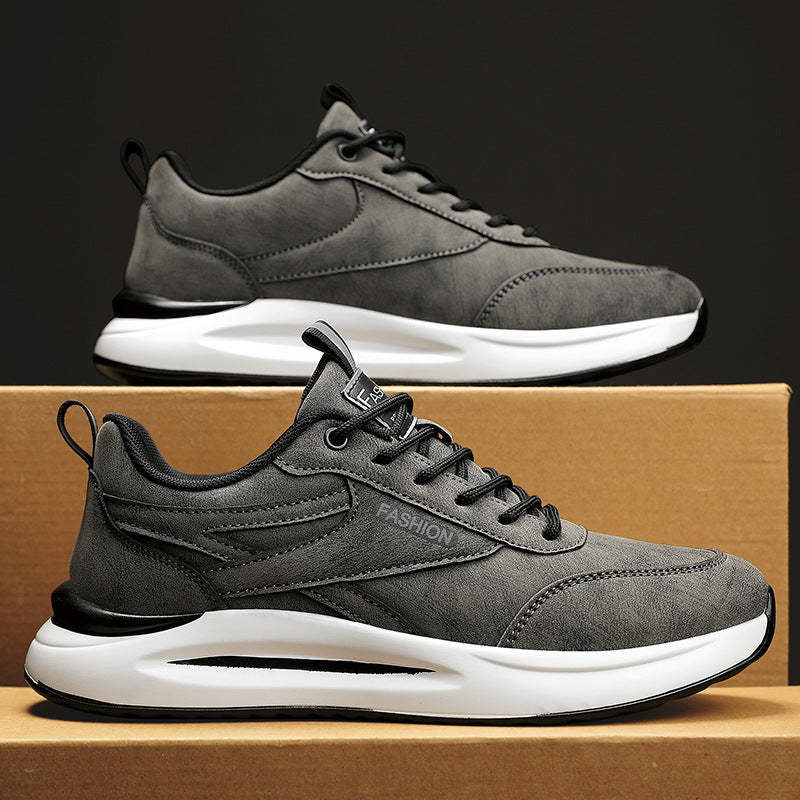 Men’s Non-Slip, Wear-Resistant Waterproof Leather Sneakers