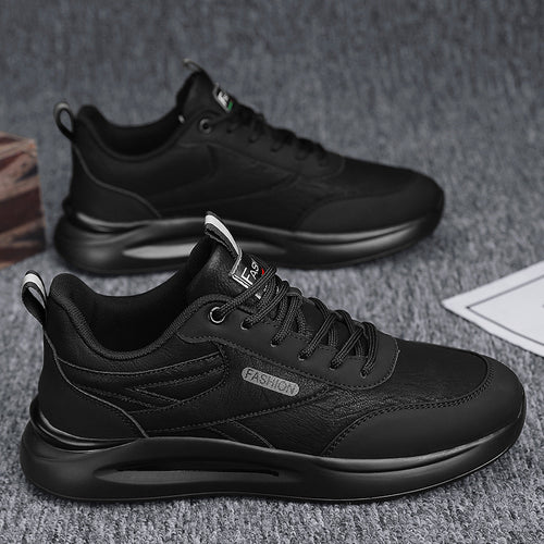 Men’s Non-Slip, Wear-Resistant Waterproof Leather Sneakers