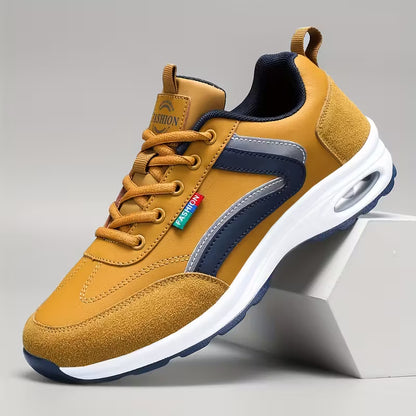 Men's Low-Top Sneakers with Rubber Sole & Traction Tread