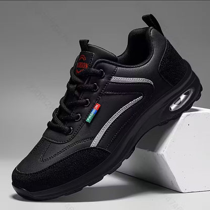 Men's Low-Top Sneakers with Rubber Sole & Traction Tread